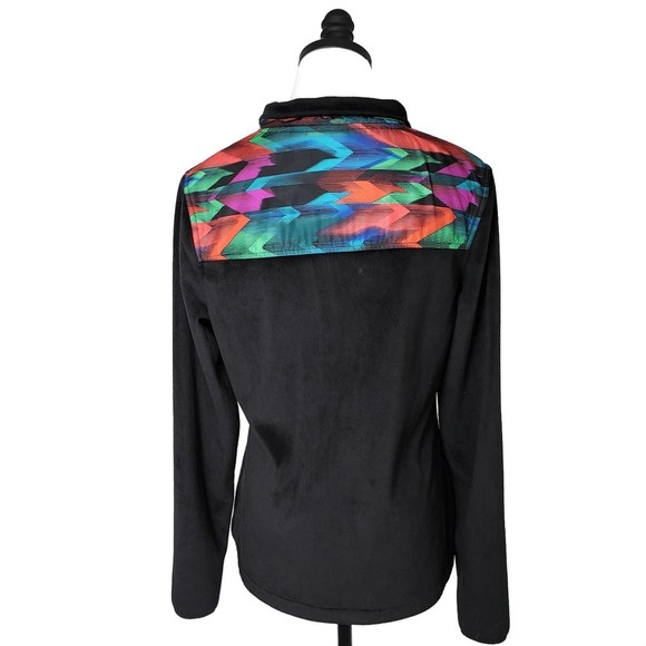 Womans FILA Fleece Sport Jacket Zipper front side Sm - Picture 2 of 8